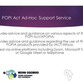 POPI Act Ad-Hoc Support Service