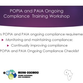 POPIA and PAIA Ongoing Compliance Training Workshop