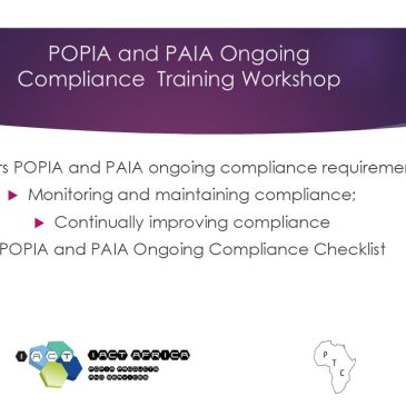 POPIA and PAIA Ongoing Compliance Training Workshop